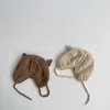 Casquettes Chapeaux Mignon cerf wapiti bois bébé chapeau hiver chaud en peluche tricoté oreille plus chaud enfants chapeau Bonnet garçons filles casquette Beanie chapeaux de noël 230328