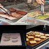 구리 그릴 매트 바베큐 그릴 라이너 바베큐 도구 휴대용 재사용 가능한 오븐 핫 플레이트 매트 야외 피크닉 요리 도구