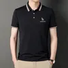 Koszula męska Polos Solidna mody Summer Slim Fit Clothing Hazzys Casual Korean Male Streetwear Tops 230328