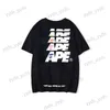 Men's T-Shirts INS Ape Man Monkey Head T-shirt Letter Ghost Premium Round Neck Loose Casual Men's and Women's Short Sleeve T230328