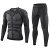 Herrspårar vinter varmt tätt taktiska termiska underkläder uppsättningar mäns utomhusfunktion andningsbar träning cykling termo underkläder långa johns w0328