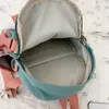 Schultaschen Kleiner Damenrucksack Mini-Mädchen-Kontrastfarbentasche Wasserdichter Nylonstoff Japanische lässige Mädchentasche weiblich 230327