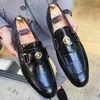 Dress Shoes 2023 Spring And Autumn Fashion Men's Round Toe Wedding Black Leather