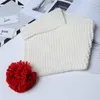 Scarves Boys Girls Korean Scarf Winter Knitted Wool Ball Children's Triangle Warm Cute All-match Outdoor Cold Stretch Collar B591