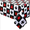 Table Cloth 3 Piece Tablecloth Poker Casino Party Football Baseball Rugby 54 Inch X 108