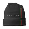 Berets Italy Flag Skullies Beanies Caps Мужчины женщины унисекс уличная одежда зима тепло