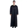 Ethnic Clothing Ramadan Men's Robe Loose Muslim Arab Middle Eastern Spring Summer 2023 Kaftan Moroccan Saudi Office Vestidos Djellaba