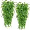 Decorative Flowers Artificial Plant Fern Leaves Vines Room Home Garden Decoration Accessories Wedding Party Wall Hanging Balcony