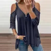 Blouses pour femmes femmes Sexy col en V fermeture éclair solide saint valentin chemise femmes à manches longues T pour les Costumes d'hiver chemises