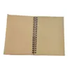 21x14cm A5 Kraft Paper Notepad Office school Supplies Creative Sketchbook Graffiti Notepads Blank coil Notebook outdoor travelling pocket dairy