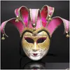 Party Masks Venice Mask Halloween Ball Carnival Decoration Gc223 Drop Delivery 202 Dhc9I