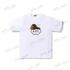 T-shirt da uomo 2023 New T-shirt a maniche corte APE Lettera Cartoon Little Ape Lover T-shirt girocollo allentata Abbigliamento da uomo T230328