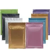 Multi couleur refermable Zip Mylar sac de stockage des aliments sacs de papier d'aluminium sac d'emballage en plastique preuve d'odeur