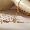 Chevillets bohemian Design Gold Color Butterfly For Women Girl Fashion Perles de cheville Summer Beach Cheple Foot Chain Bijoux