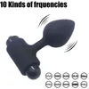 Powerful Clitoris Massage 10 Vibration Modes Butt Plug Soft Silicone Prostate Massage Anal Vibrator Sex Toys for Women Men