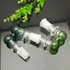 Tubos para fumar Adaptador de vidrio de hongo de color Bongs de vidrio Quemador de aceite Tubos de agua de vidrio