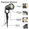 12V 5W LED Lawn lamps spot lights COB Low Voltage Landscape Light Warm white 3000K Garden Outdoor Spotlight Waterproof