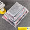 100pcslot Travelling Storage Bag Frosted Plastic Reclosable Zipper Package Bags Portable Packaging Pouch for Gift Clothes Jewelry