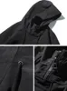 Heren Trench Coats Mantel Hujan Panjang Musim Semi Gugur -modus Pria Jaket Windbreaker Bertudung Kasual Hitam Ukuran Besar 6xl 7xl 8xl 230328