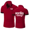 T-shirt da uomo Camicia da uomo estiva Aprilia Racing RSV4 Stampa Casual Maniche corte di alta qualità Uomo Harajuku Classic Top Maglietta personalizzata Z0328