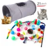 Pet Cat Toy Set Plush Washway Cat Stick Interactive Bell Ball Toy Toy Cat Supplies