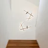 Vägglampor ledde bakgrundsbelysningslampa för bakgrund sconce sovrum vardagsrum trappor art deco lång strip design inomhusbelysning