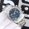 Omega tarcza 42 mm Męskie Ultrahigh Watch Jakość 9300 Automatyczne uzwojenie Druga funkcja rozrządu podwójna wklęsła i wypukłe lustro Super Waterproof Designer Wat