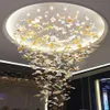 Art Designer Crystal Chandelier Large Hotel Lobby Chandelier Maple Leaves Decoration for Villa Led Living Room Lighting
