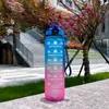 Nouveau 1 litre bouteille d'eau gobelets motivationnel Sport bouteille d'eau étanche bouteilles à boire en plein air voyage Gym Fitness cruches pour cuisine