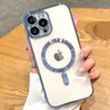 クリアマグサフ磁気ケースソフトTPUシリコンショックプルーフカバーカメラレンズフィルムプロテクター用iPhone 15 14 13 12 11 Pro Max Samsung S22 Plus S23 Ultra 828D