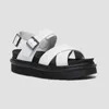 Black Platform Sandals Women Summer Designer Sandels Fashion Glaidator Real Leather Ankle Strap Beach Sandales Shoes EU42