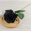 Декоративные цветы 50 см. Искусственные черные розовые цветочные цветы на хэллоуин готическая свадьба домашняя вечеринка фальшивые аксессуары для обеденного стола Dcor