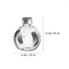 Storage Bottles 20 Pcs Empty Plastic Nativity Decor Screw Bottle Home Accessories Transparent Light Bulb Candy Container