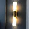 Wall Lamps Bedroom White Glass Lampshade Light Fixtures Art Gallery E14 Daily Indoor Sconce Living Room Hallway Golden Lamp