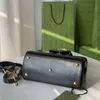 Bolso de diseñador para mujer Bolso de un solo hombro clásico Vintage Doble compartimento Concha Correa oblicua Empalme de color de cuero Bolso de sillín de lujo G