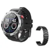 Smart Watch Carbon Black Ultra Army Outdoor Smartwatch iOS Android Uhr für Männer, IP68 tief wasserdicht, mehrere Sportmodi, taktische Fitnessuhr, Tracker