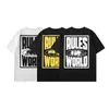 Designer T-shirt Corteizs American Street Hip Hop Letter Print Short Sleeve T-Shirt Men's Fashion Brand Summer Loose Round Round Half Sleeve T-Shirt B10