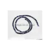 Stone 8Mm Wholesale Natural Beads Old Blue Sodalite Round Loose For Jewelry Making 15.5Inch Pick Size 4 6 8 10 12Mm Drop Dhc53