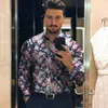 Chemises décontractées pour hommes Chemise pour hommes pour hommes Vêtements Social Male Blouse Hawaiian Cardigan à manches longues Blouses et bouton de luxe Tee Shirt Homme 2022 W0328