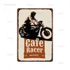 Vintage Racer Targa in metallo Targa in metallo Targa decorativa Decorazione da parete Garage Man Cave Pub Bar Decorazione Targhe in ferro 30X20 cm W03