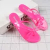 Slippers Helisha Summer New Women's Fashion Solid Color Flip Flops Indoor Outdoor Wear Casual Bow Jelly Slippers Daily Beach Shoes Female G230328