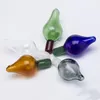 22 mm de color de cuarzo Banger Bubble Carb Cap Accesorios para fumar para Terp Pearl Ball Quartz Thermal Banger Nails Dabber Glass Bongs Dab