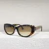 New luxury designer F family's new personality letter mirror leg cat's eye women's sunglasses fashion FOL032V