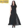 Casual Kleider Vestido De Mujer Plus Größe Spitze Nähte Frauen Maxi Kleid Böhmische Kleidung Amerika Europa Afrika Elegante Femme Robe