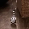 Chaînes Megin D S925 en argent Sterling Vintage Simple croix goutte d'eau pendentif collier collier pour hommes femmes fille cadeau mode bijou