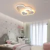 Plafonniers Spot Lampe Chambre d'enfant Créativité Yunduo Love Star Lampes de décoration intérieure Personnalité LED Lustre d'étude