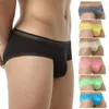 Underpants 3PC Mens Silk Underwear Men's Lot Low Waist Ball Pouch Sexy Lingerie Low-Rise Summer Panties Breathable 2023