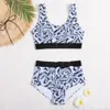 Summer Designer Bikinis Kobieta jednoczęściowa dwuczęściowa dwuczęściowa bikini z literowymi strojami kąpielowymi kryształowe plażę kąpielową luksusowe kostiumy kąpielowe Swimsui2987