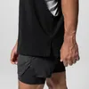 Débardeurs pour hommes Chemise de gymnastique d'été pour hommes Côté ouvert T-shirts sans manches en maille pour hommes Entraînement Fitness Maillots Sport Gilet Vêtements