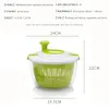 Fruit Vegetable Tools Vegetable Spin Dryer Manual Salad Spinner Fruit Dehydrator Household Fruit Drainer For Washing Drying Vegetables Kitchen Tools 230328